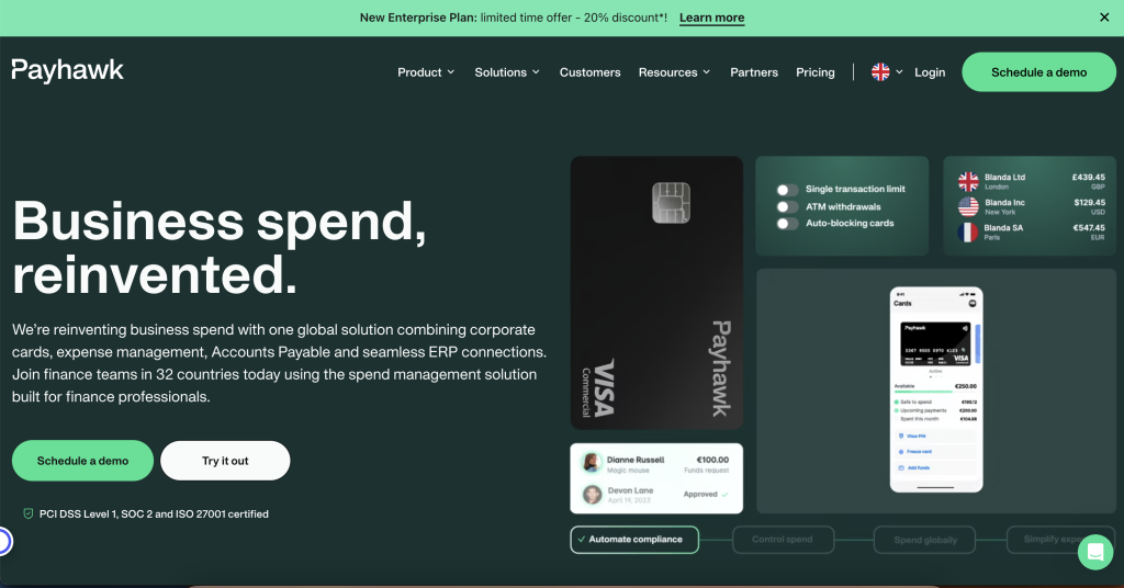 payhawk home page common region
