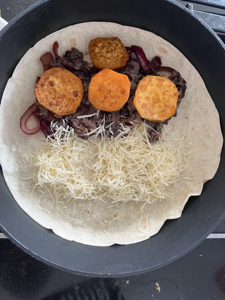 Black bean quesadilla